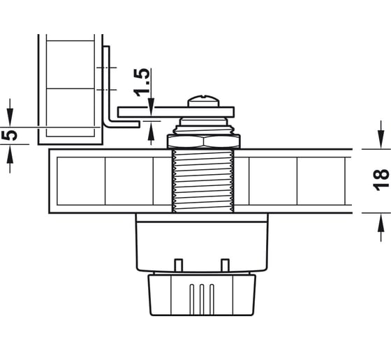 Замок для ячеек Hafele Minilock 225.12.340