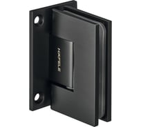 Петля Hafele для душевой кабины, черная матовая 90 градусов 981.51.003