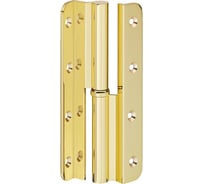 Петля Hafele для фальцевых дверей, латунь полированная, левая,160мм 926.18.380