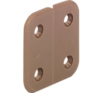 Петля Hafele карточная, без шарнира, пластик, коричневая 351.93.125