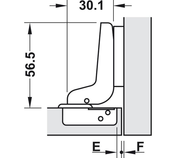 Петля Hafele SM 316.30.502