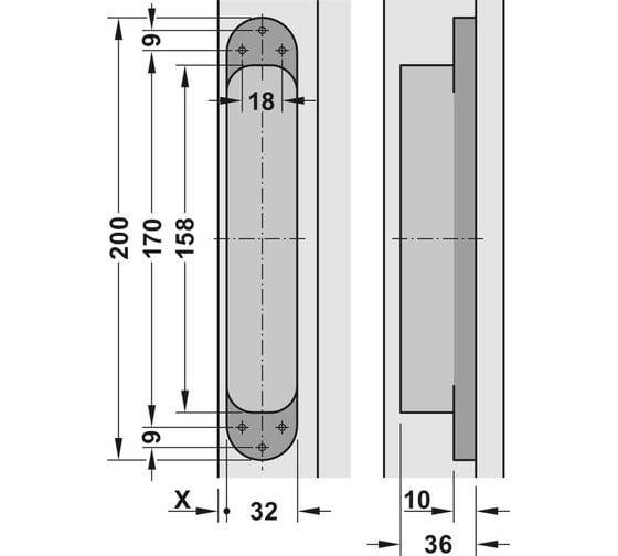 Петля Hafele TECTUS TE 540 3D черная 924.17.237