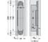 Скрытая петля Hafele Tectus TE 5403D A8, хром, матовая 924.17.323 6