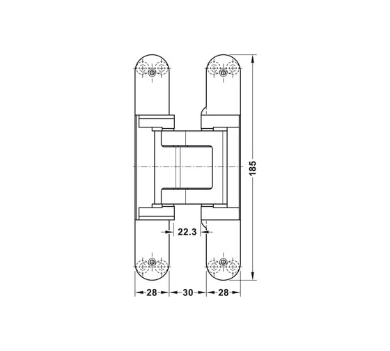 Петля Hafele врезная TE541 3D FVZ F1 924.19.019