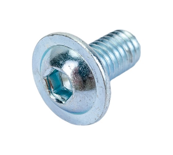 Винт с фланцем ЦКИ ISO 7380-2, М6x12, 10.9, Ц, 100 шт. 34024