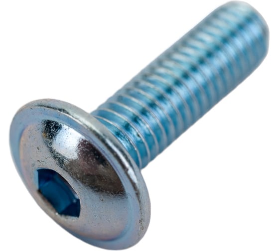 Винт с фланцем ЦКИ ISO 7380-2, М3x10, 10.9, Ц, 125 шт. 33287