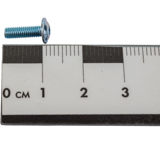 Винт с фланцем ЦКИ ISO 7380-2, М3x10, 10.9, Ц, 125 шт. 33287