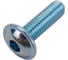 Винт с фланцем ЦКИ ISO 7380-2, М3x10, 10.9, Ц, 125 шт. 33287 3