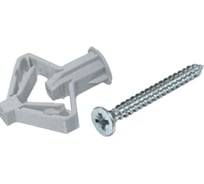 Дюбель пластмассовый с шурупом (10х50 мм; 4 шт.) для пустотелых конструкций EKT 33397