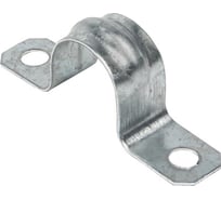 Металлическая двухлапковая скоба EKF d25-26 мм, 100 шт. PROxima sm-2-25-26