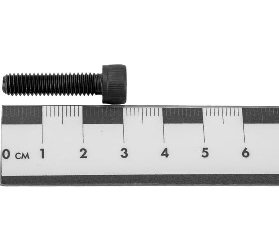 Винт ZAMETAL М6x25 мм, 12.9, цилиндрическая головка, внутренний шестигранник, DIN 912, 500 шт. ZA103818