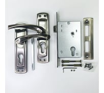 Врезной замок в комплекте с ручкой VETTORE 5523-4 AB бронза 20534