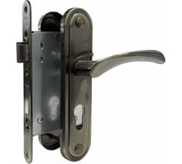 Врезной замок в комплекте с ручкой VETTORE 5523-2 AB бронза 20539