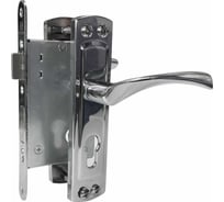 Врезной замок в комплекте с ручкой VETTORE 5523-4 CP хром 20535