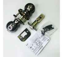 Круглая ручка-защёлка VЕTTORE A6072 BK AB, поворотник-заглушка, бронза 20123