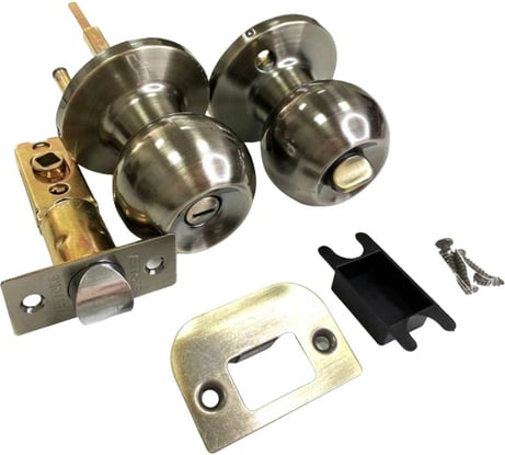 Круглая ручка-защёлка VЕTTORE A6072 ET AB, ключ-поворотник, бронза 20126