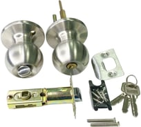 Круглая ручка-защёлка VЕTTORE A6072 ET SN, ключ-поворотник, сатин 20128