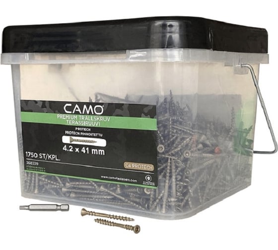 Саморезы Camo PREMIUM DECKING SCREW PROTECH 41x4.5 мм, C4, T20, 1750 шт. 0368309