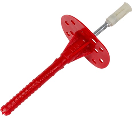 Дюбель для теплоизоляции STARFIX 10x100 мм, с металлическим гвоздем, термоголовка, 100 шт. SMW1-54090-100