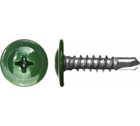 Саморез c пресс-шайбой HARDWEX ТМ HWX2-T-P5-4.2x13 мм, RAL 6005, 1000 шт. 3000000000274