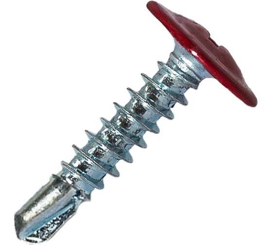 Саморез c пресс-шайбой HARDWEX ТМ HWX2-T-P5-4.2x19 мм, RAL 3003, 1000 шт. 2500000024665 1