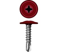 Саморез c пресс-шайбой HARDWEX ТМ HWX2-T-P5-4.2x13 мм, RAL 3009, 1000 шт. 3000000000199