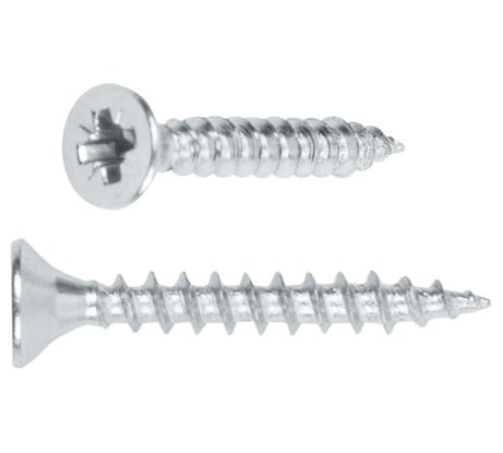 Универсальный шуруп STARFIX 4,5x60 мм, белый цинк, 25 шт. SMZ2-62640-25