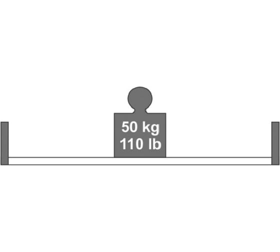 Дизайнерский кронштейн ТДВ TRI 190x190 мм, серебристый 90962