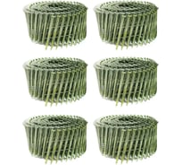 Барабанные гвозди Кордленд 1500 шт. (6 кассет по 250 шт.) Ø 3,1 мм, длина 60 мм, Ø шляпки 7 мм, ершеные GVB-00037.6