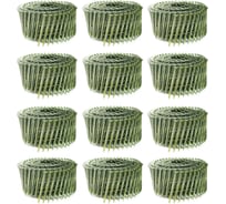 Барабанные гвозди Кордленд 3000 шт. (12 кассет по 250 шт.) Ø 3,1 мм, длина 60 мм, Ø шляпки 7 мм, ершеные GVB-00037.12