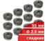 Барабанные гвозди Кордленд 3600 шт. (12 кассет по 300 шт.) Ø 2,5 мм, длина 55 мм, Ø шляпки 6,5 мм, гладкие GVB-00009.12 2