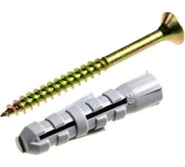 Саморез Невский Крепеж ШУж 5,0x50, потайная головка, + дюбель нейлон 8x40, 8 шт. 812945