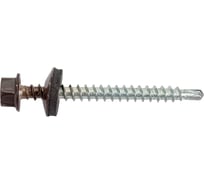 Саморез Невский Крепеж КР RAL 8017 коричневый, св., 4,8x51, 20 шт. 931419