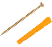 Саморез Невский Крепеж ШУж 4,0x70, потайная головка, + дюбель универсальный 6x52, 14 шт. 812940