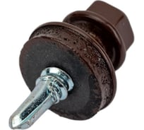 Саморез Невский Крепеж КР RAL 8017 коричневый, св., 4,8x19, 32 шт. 931416