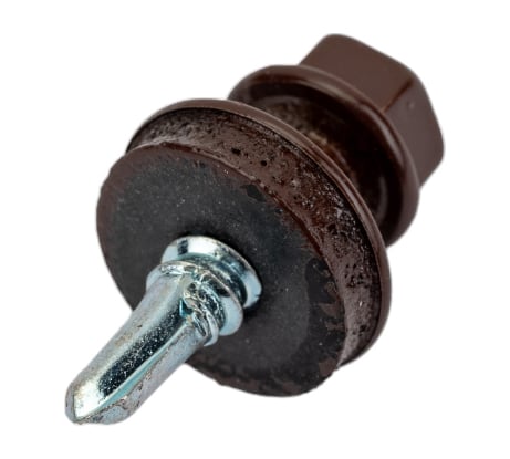 Саморез Невский Крепеж КР RAL 8017 коричневый, св., 4,8x19, 32 шт. 931416