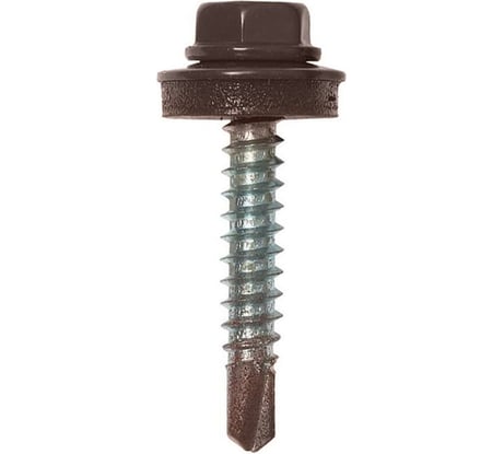 Саморез Невский Крепеж КР RAL 8017 коричневый, св., 4,8x28, 30 шт. 931417