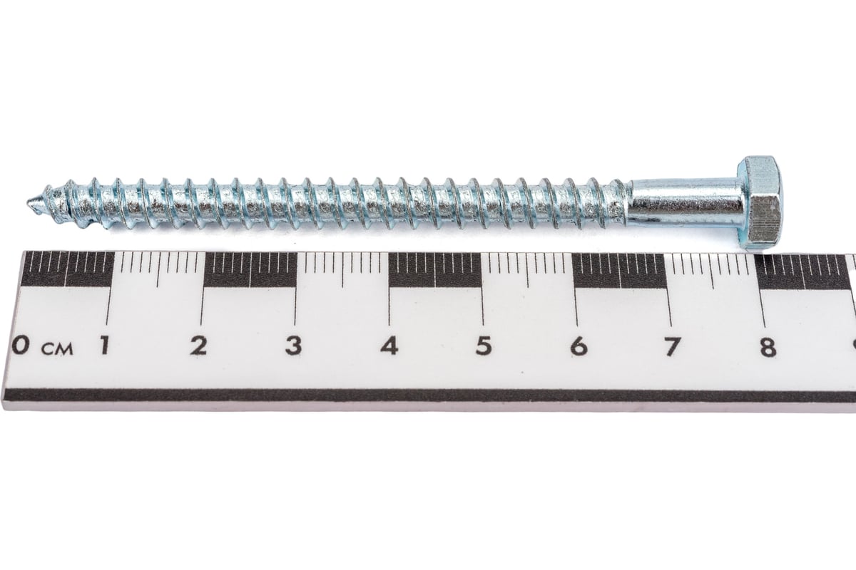 Сантехнический шуруп Невский Крепеж DIN 571, 6x80 2 шт. 802460 ...