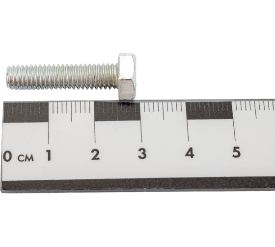 Болт Невский Крепеж DIN 933, с шестигранной головкой, цинк, М6x25 18 шт. 802723