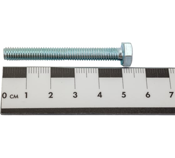 Болт Невский Крепеж DIN 933, с шестигранной головкой, цинк, М6x50 1 кг 830306