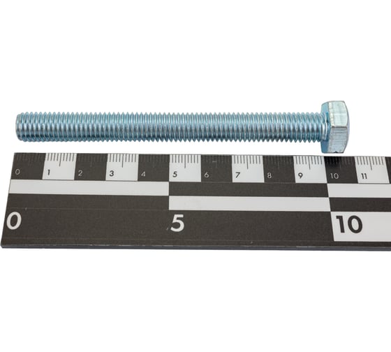 Болт Невский Крепеж DIN 933, с шестигранной головкой, цинк, М10x100 1 кг 830837