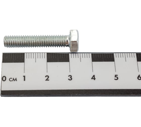 Болт Невский Крепеж DIN 933, с шестигранной головкой, цинк, М6x30 1 кг 830303