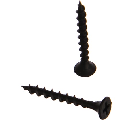 Саморезы черные по гипроку к дереву (100 штук, 3.5 х 32) ХВАТ 22032-0