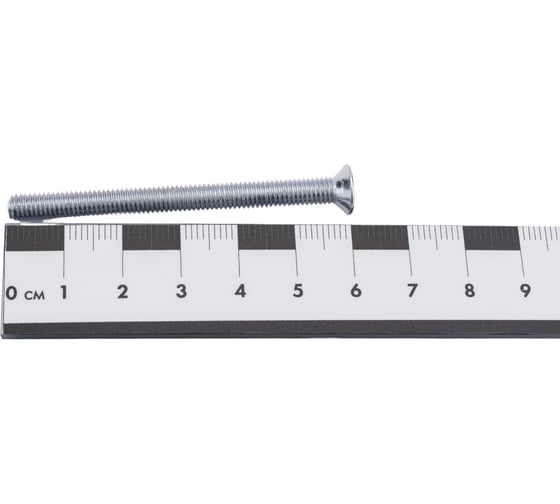 Винт с потайной головкой Невский Крепеж DIN 965 цинк, М5x60, 6 шт. 802763
