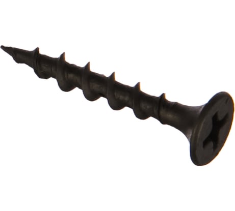 Саморезы черные по гипроку к дереву (250 штук, 3.5 х 25) ХВАТ 22025-4