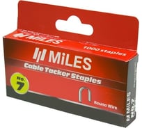 Скобы для круглого кабеля КРЕП-КОМП Miles 10 мм, 1000 шт. N7-10mm