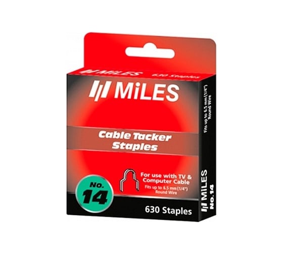 Круглые скобы для кабеля КРЕП-КОМП Miles 6,5 мм, 630 шт. N14-6mm