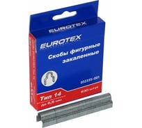 Фигурные скобы для круглого кабеля КРЕП-КОМП EUROTEX 6,5 мм, закаленные, тип 14 032335-001