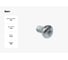Винт с полукруглой головкой EKF М6x16 DIN 7985 200 шт. wm6x16 3