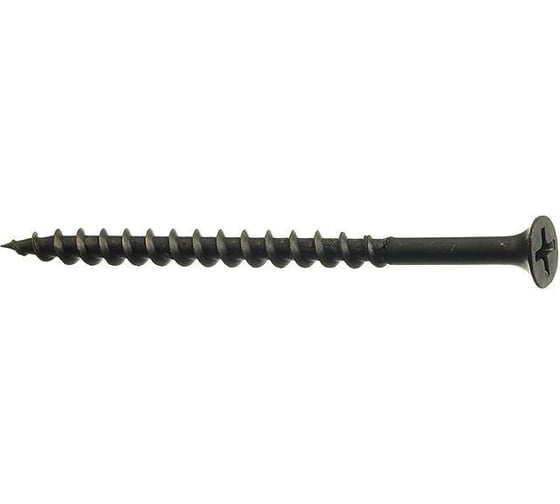 Саморезы МТК потайная головка, частая резьба, оксидированный, 3,5x51, 400 шт. 114686